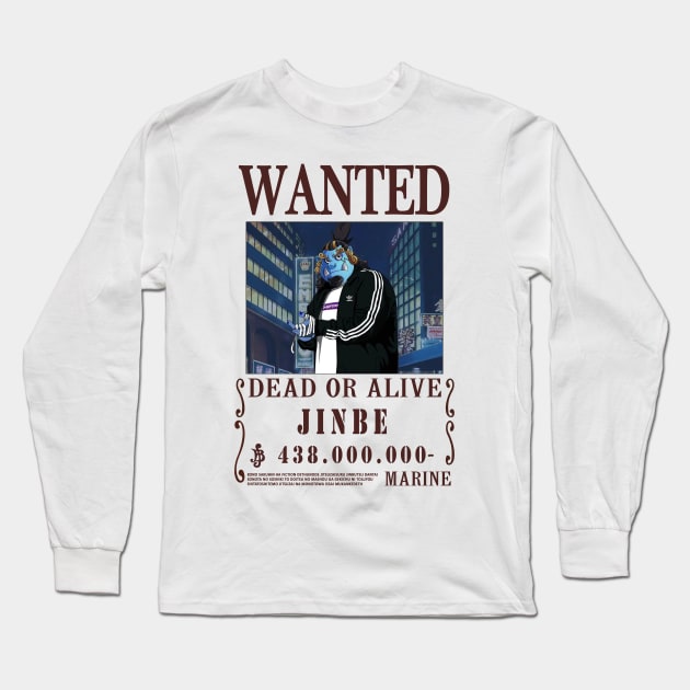 Jinbei One Piece Fashion Wanted Long Sleeve T-Shirt by Teedream